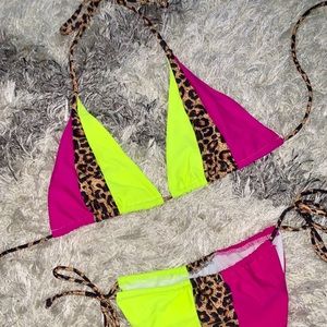 CHEETAH NEON STRING Bikini